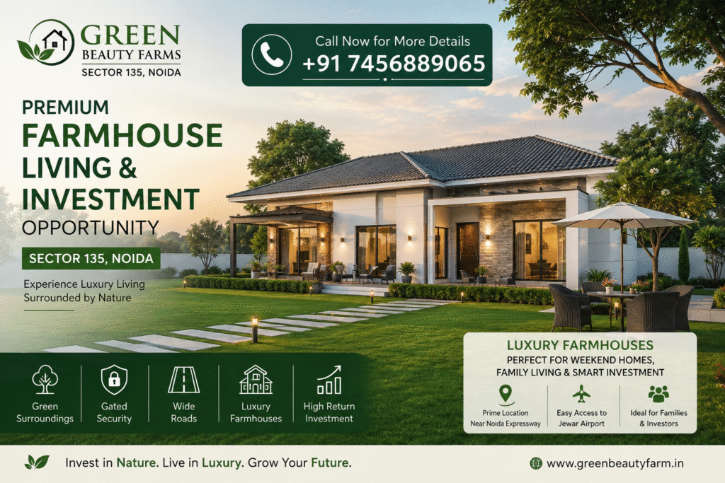 Luxury farmhouse living in Noida